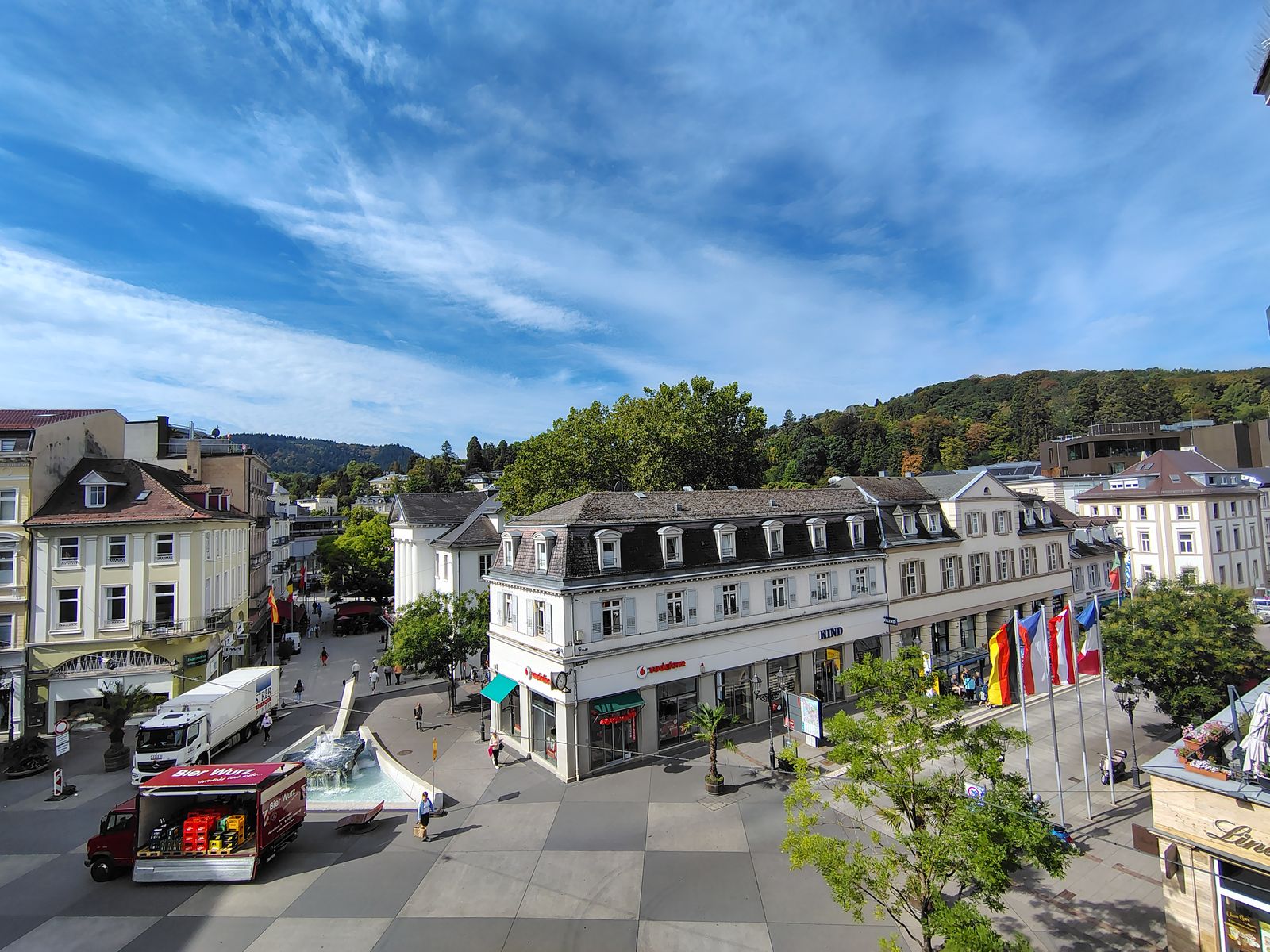 Leopoldsplatz, where all of the town's traffic eventually meets