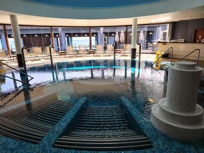 The Corallium thalasso circuit at Lopesan Villa del Conde — seawater rather than a token treatment room
