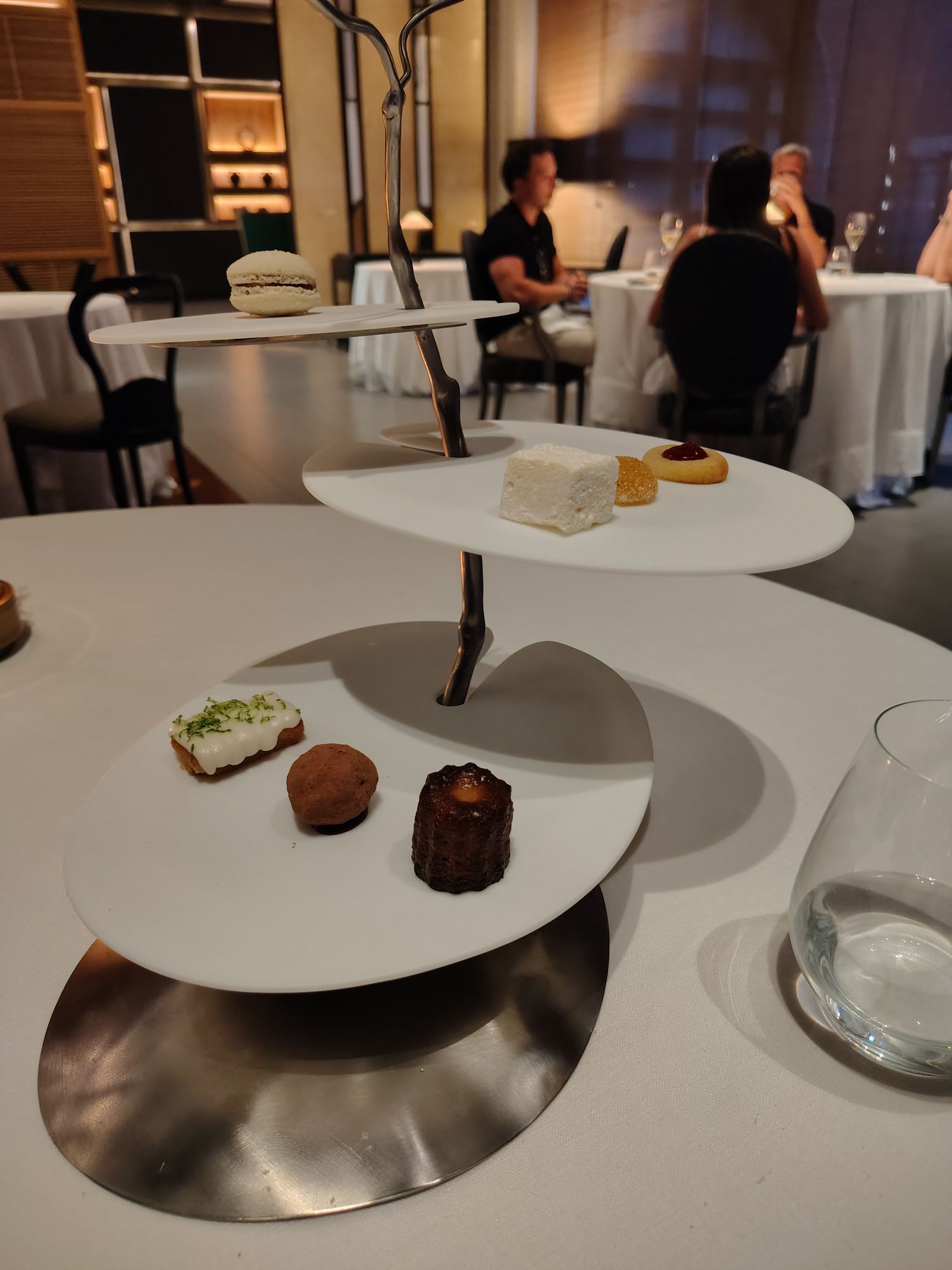 Petits fours arriving at a Lopesan restaurant whether you asked for them or not
