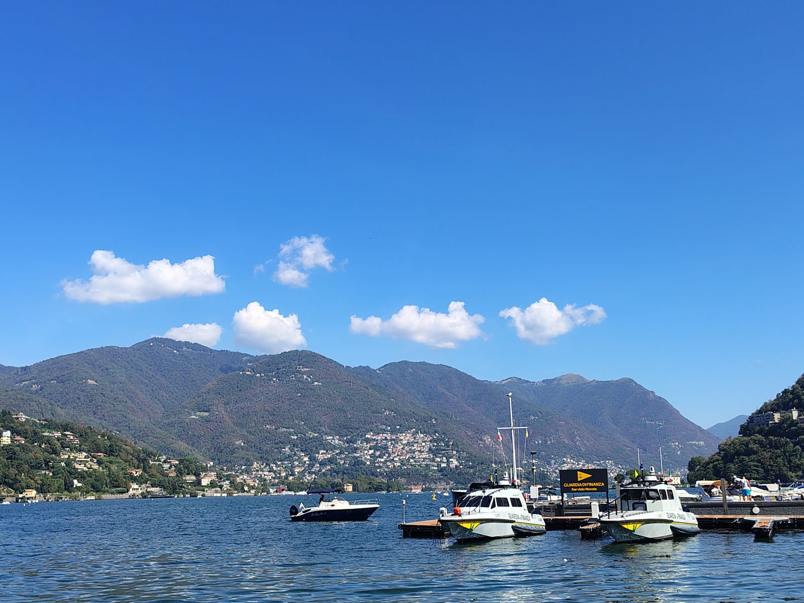 Lake Como at dusk from the Como waterfront
