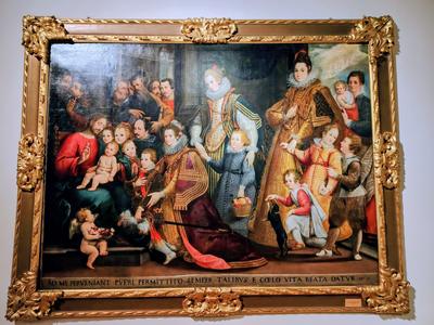 In the Pinacoteca, out of the heat for an hour — Lake Como