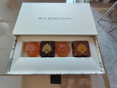 The welcome box, Beau-Rivage Palace