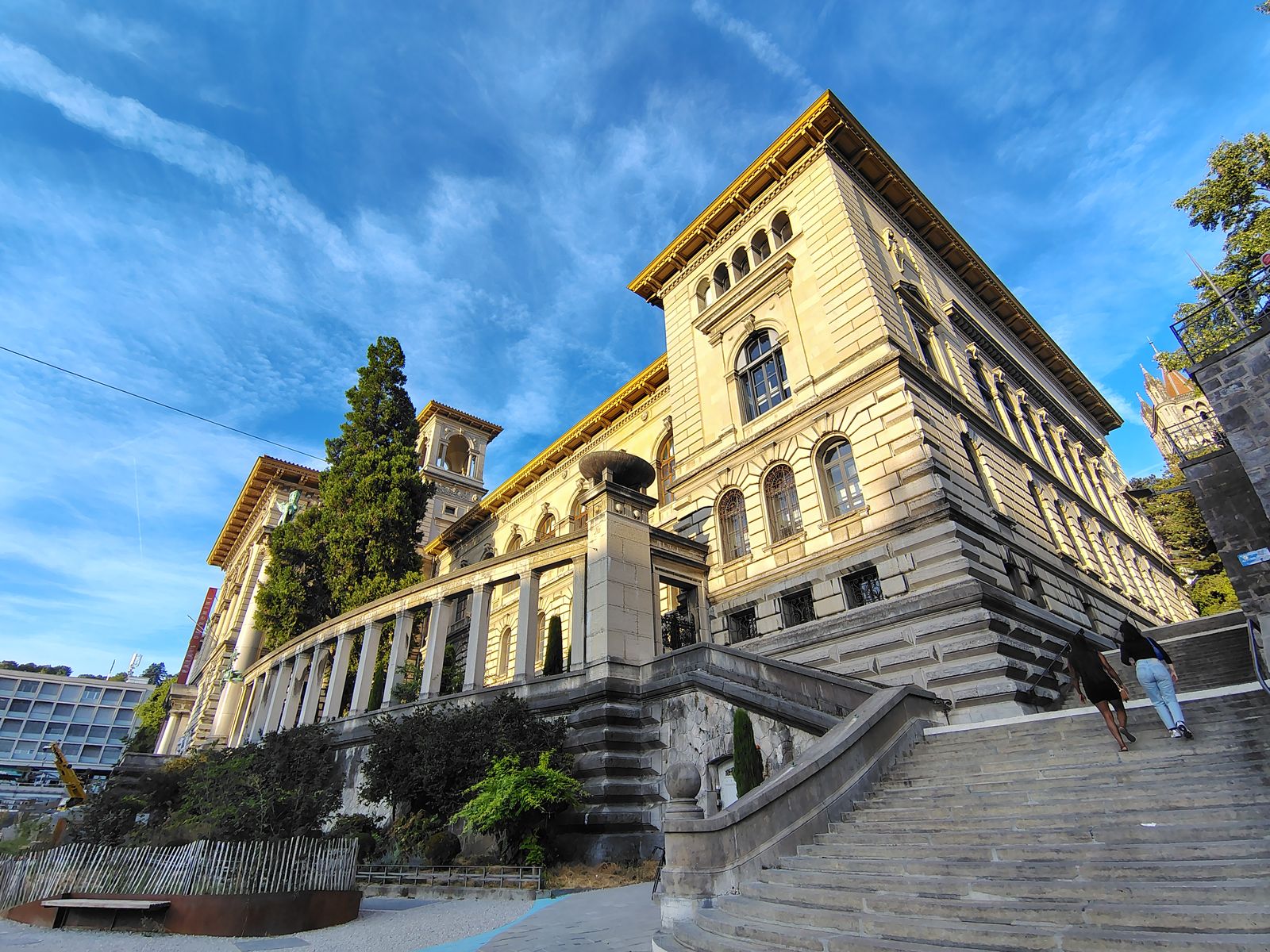 The Palais de Rumine on Place de la Riponne — several museums under one Florentine roof