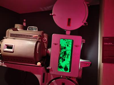 An old cinema projector on show at BFI Southbank