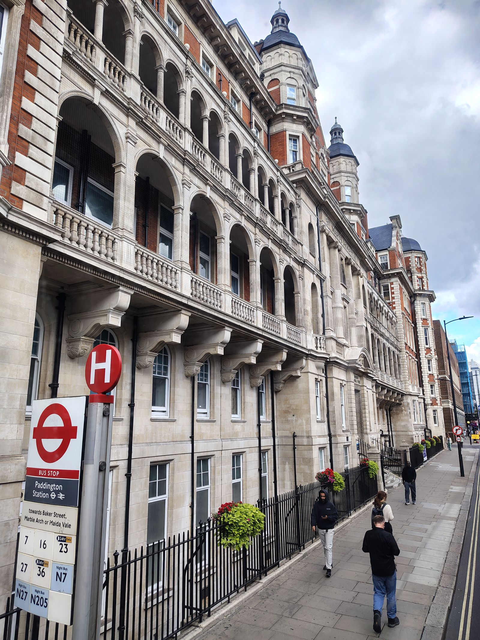Praed Street by St Mary's Hospital, Paddington