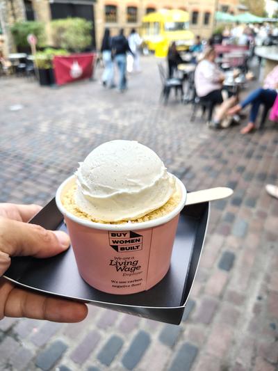 Ice cream in the Camden Market yards