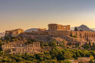 The Acropolis at golden hour — Athens