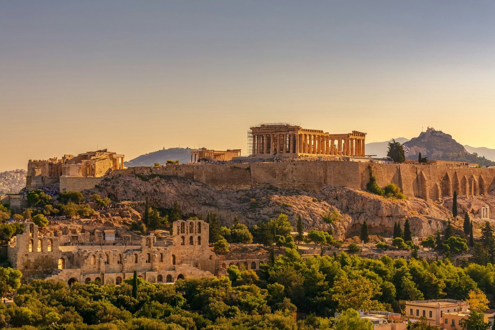 The Acropolis at golden hour — Athens