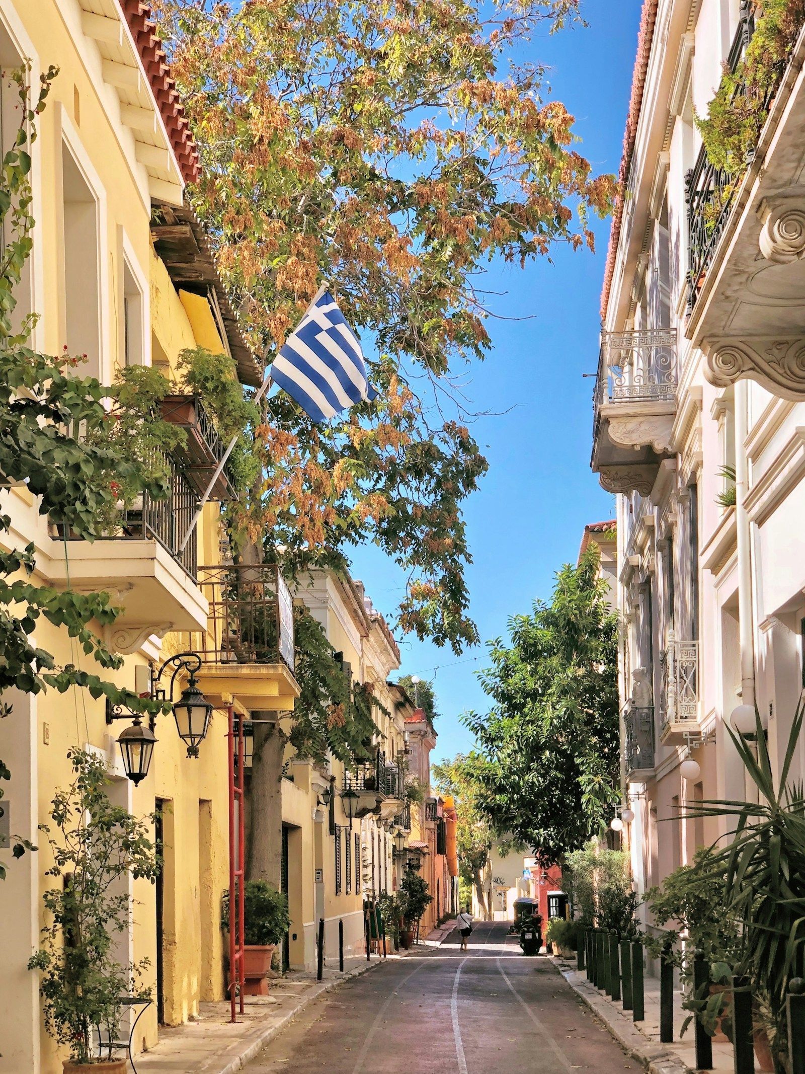A neoclassical street in Plaka. Photo: Despina Galani on Unsplash