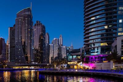 The skyline with the creek running through it — Dubai