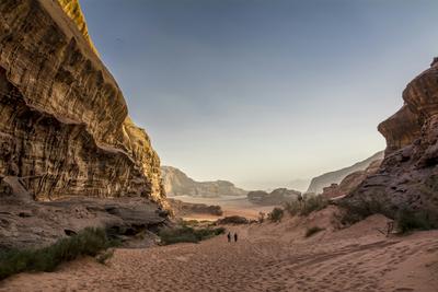 Desert mountains under a wide sky — Jordan