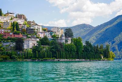 The lake with the town along its edge — Lugano and the Ticino lakes